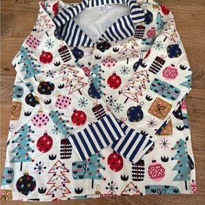 Colorful Holiday Print Women's Pajama Set